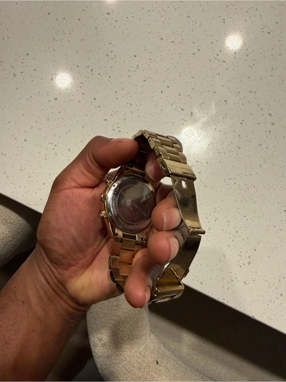 Michael Kors Gold Stainless Steel Men's Chronograph Bracelet Watch